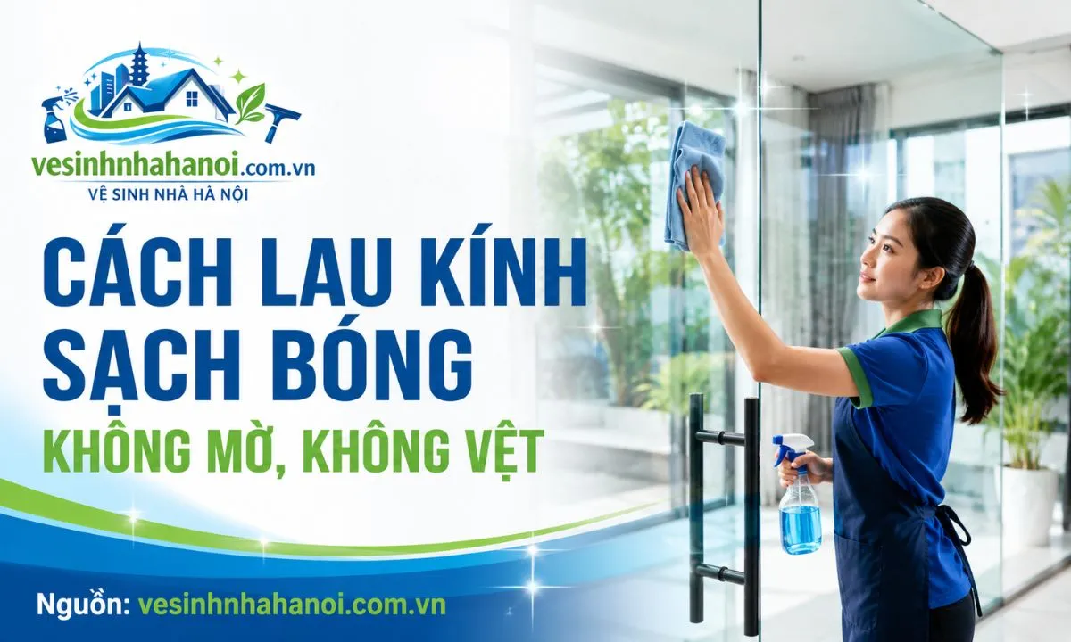 Cách lau kính sạch bóng