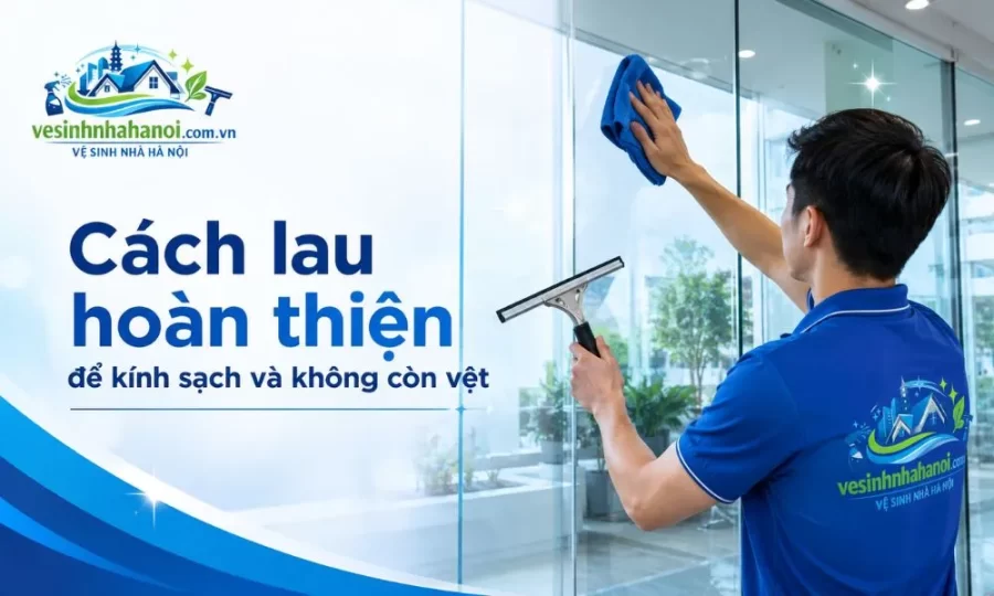 Cách lau kính sạch không để lại vệt