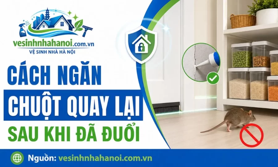 Cách ngăn chuột quay lại sau khi đã đuổi