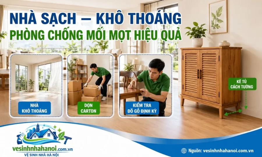 Cách phòng chống mối quay lại sau khi xử lý