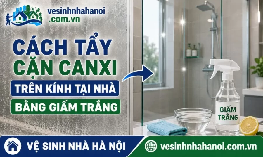 Cách tẩy cặn canxi bằng giấm trắng