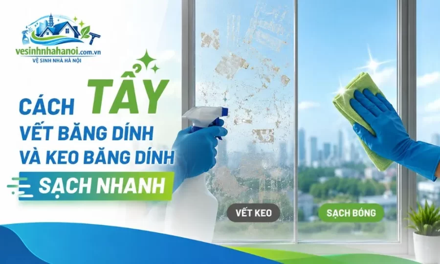 Cách tẩy vết băng dính