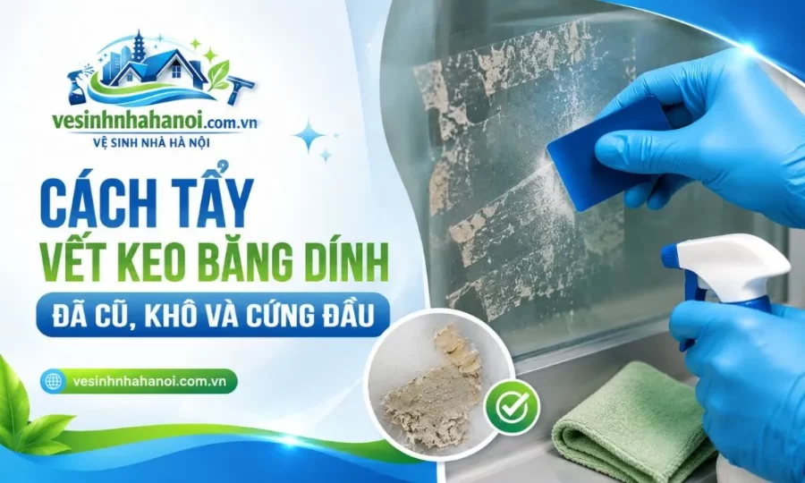 Cách tẩy vết băng dính đã cũ