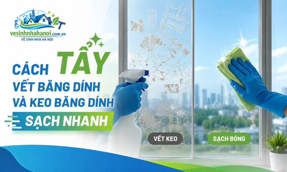 Cách tẩy vết băng dính