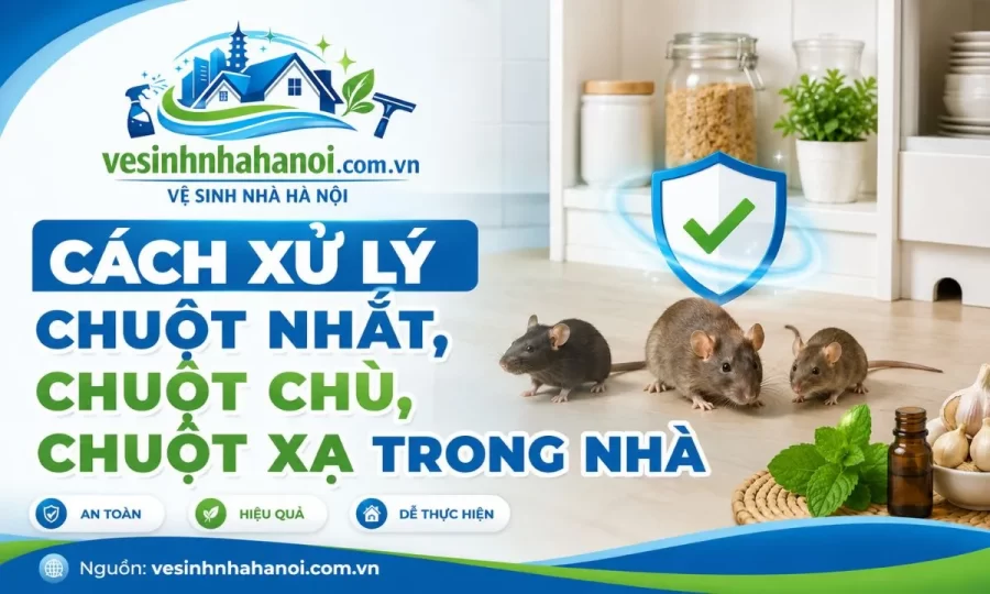Cách xử lý chuột nhắt, chuột chù, chuột xạ