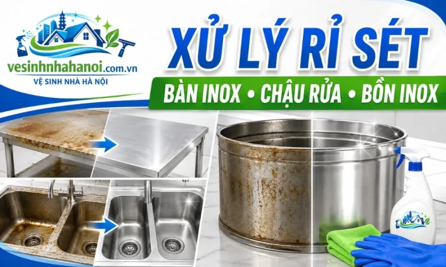 Cách xử lý đồ dùng inox bị rỉ sét