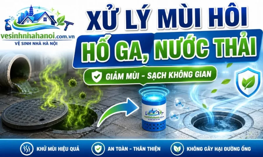 Cách xử lý mùi hôi hố ga, nước thải