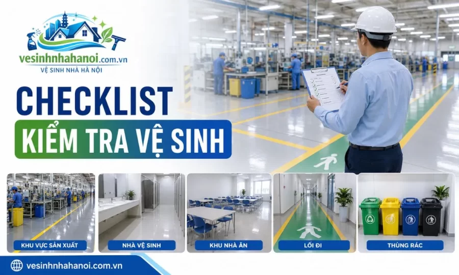 Checklist kiểm tra nội quy vệ sinh nhà xưởng