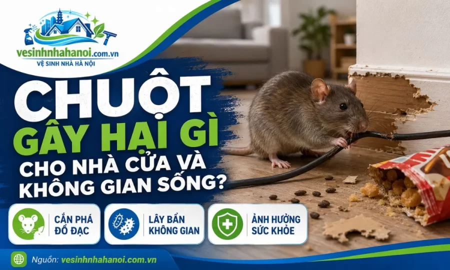 Chuột gây tác hại gì cho không gian sống