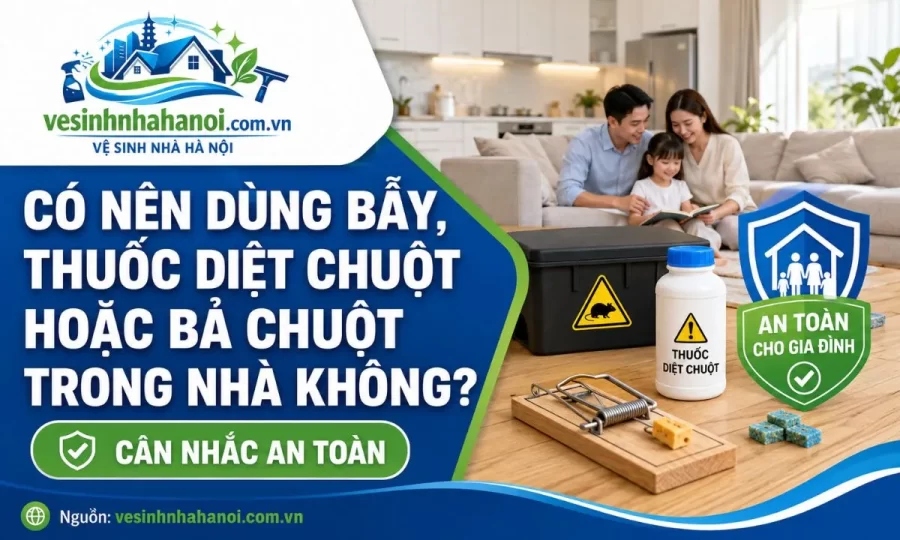 Có nên dùng bẫy, thuốc diệt chuột trong nhà không?