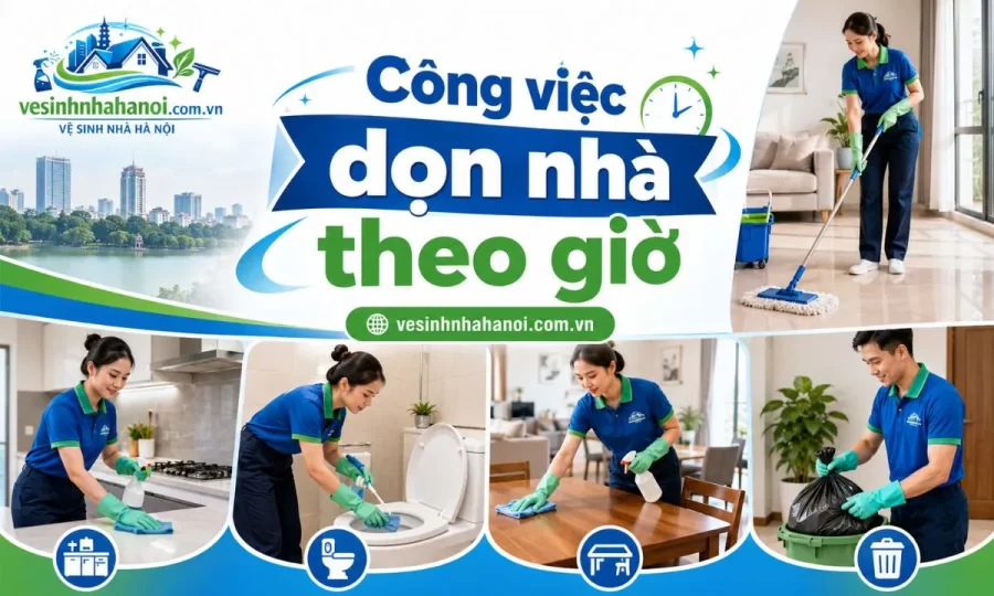 Công việc dọn nhà theo giờ