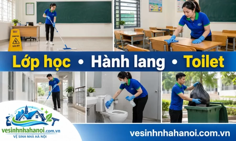 Công việc tạp vụ trường học