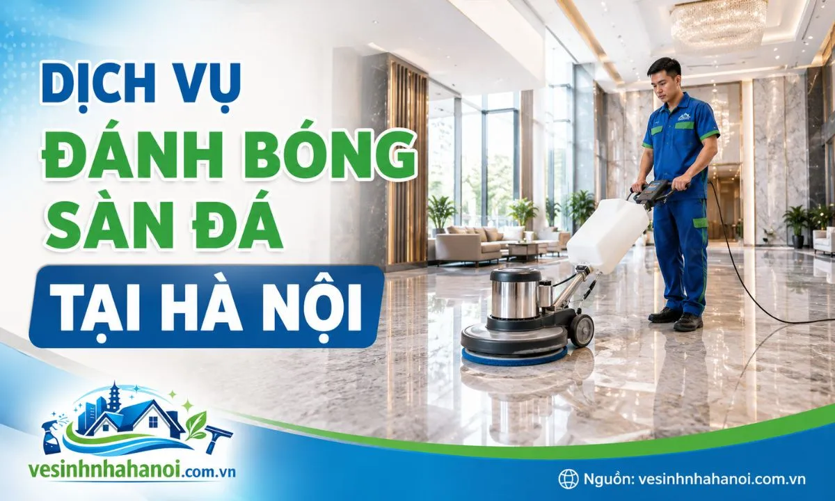 Dịch vụ đánh bóng sàn đá tại Hà Nội
