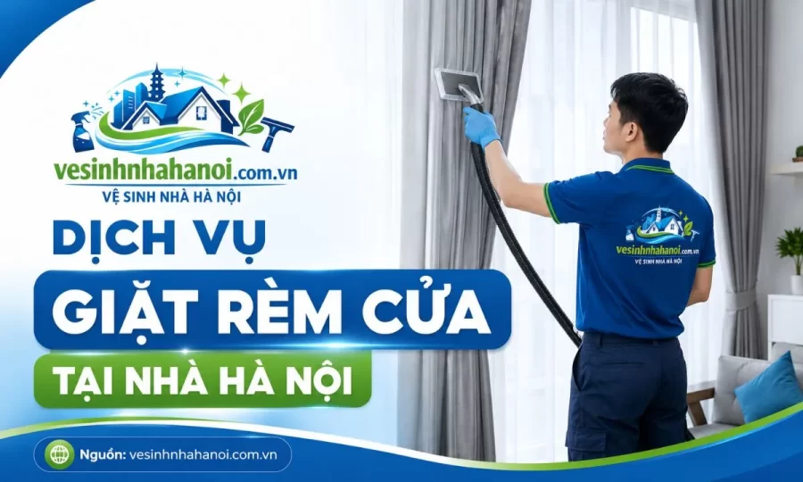 Dịch vụ giặt rèm cửa tại nhà Hà Nội