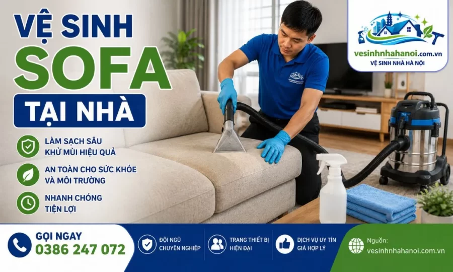 Dịch vụ giặt sofa Hà Đông