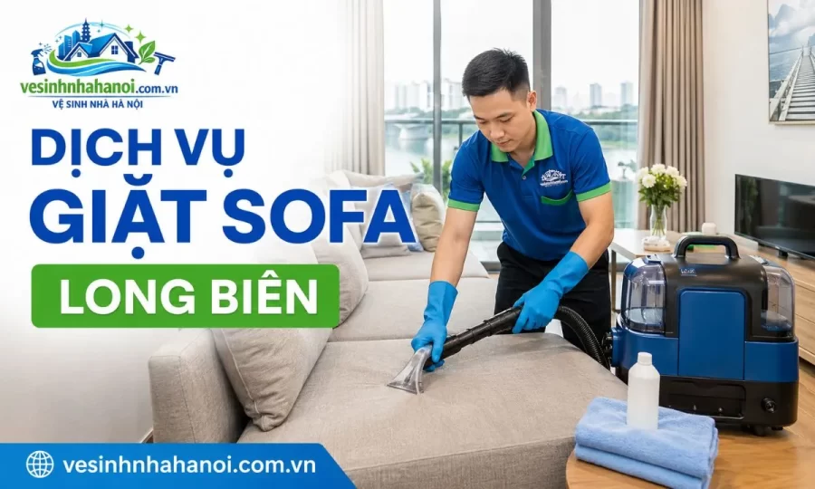 Dịch vụ giặt sofa Long Biên