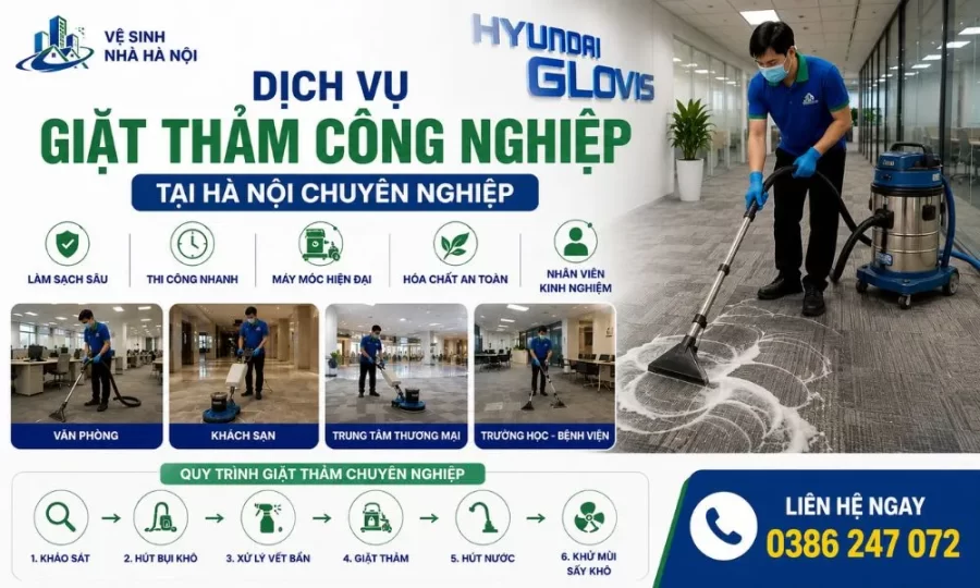 Dịch vụ giặt thảm công nghiệp