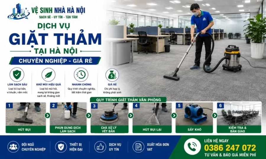 dịch vụ giặt thảm Hà Nội