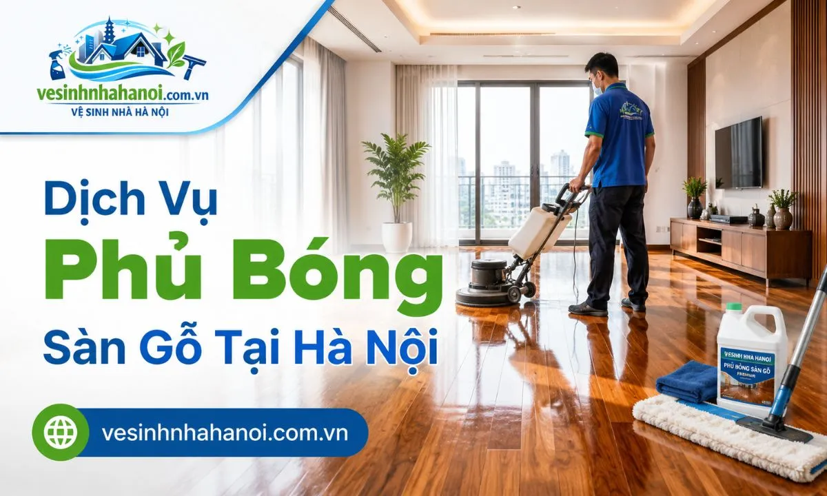 Dịch vụ phủ bóng sàn gỗ tại Hà Nội