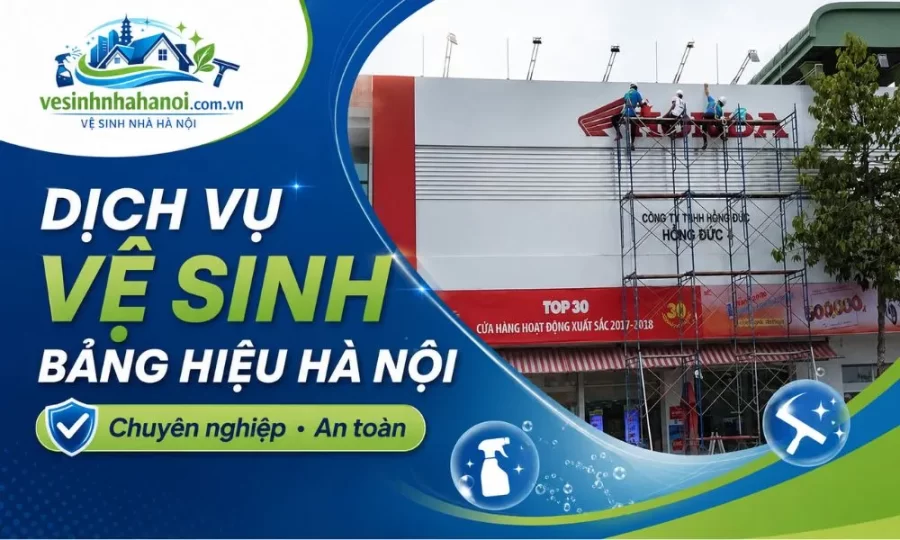 Dịch vụ vệ sinh bảng hiệu