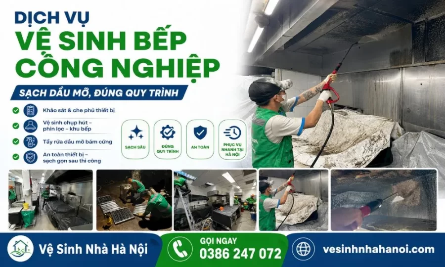 Dịch vụ vệ sinh bếp công nghiệp