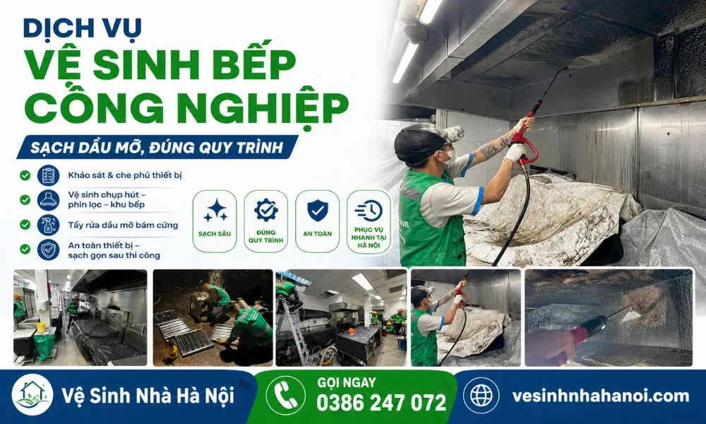 Dịch vụ vệ sinh bếp công nghiệp