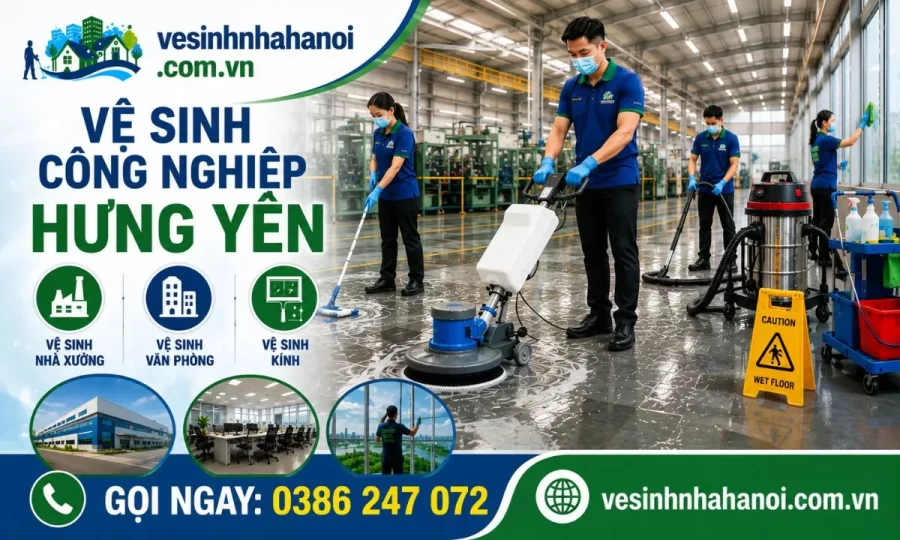 Dịch vụ vệ sinh công nghiệp Hưng Yên