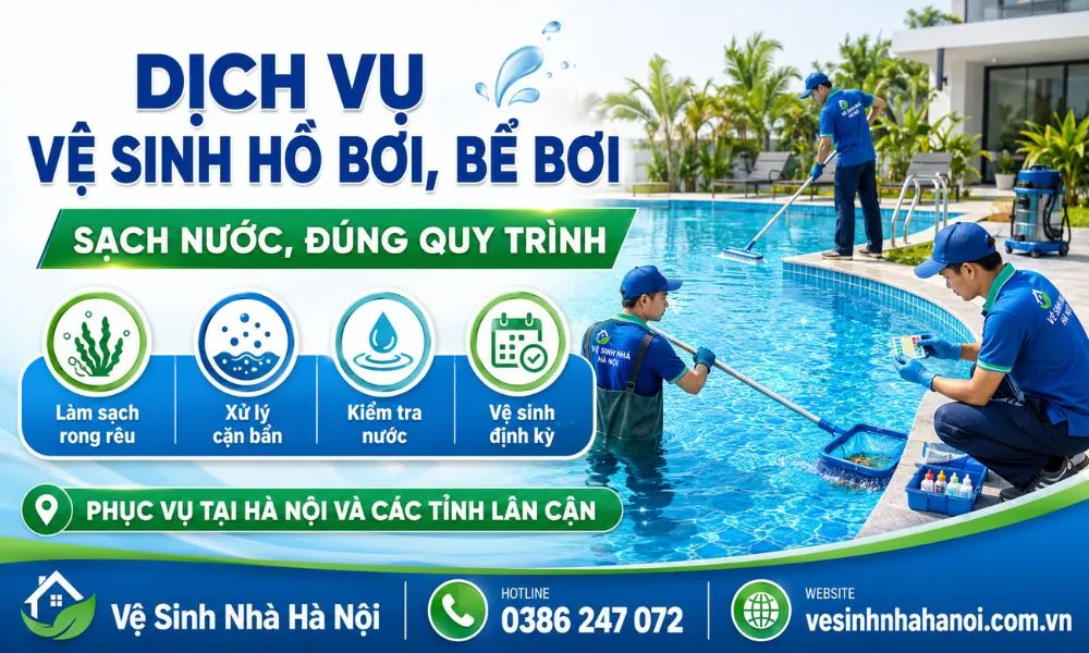 Dịch vụ vệ sinh hồ bơi, bể bơi