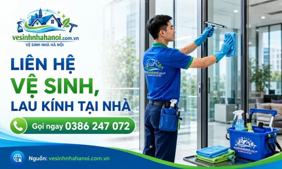 Dịch vụ vệ sinh lau kính tại nhà