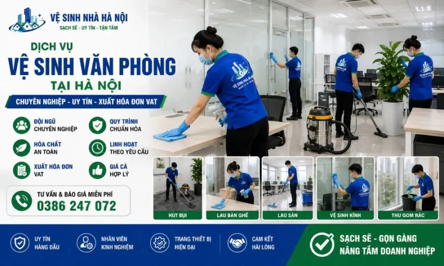 dịch vụ vệ sinh văn phòng Hà Nội