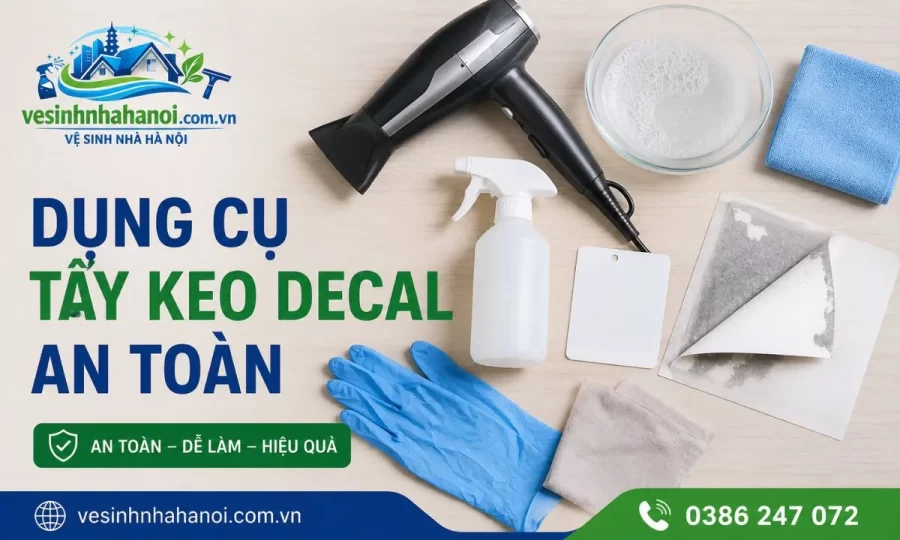 Dụng cụ tẩy keo decal an toàn