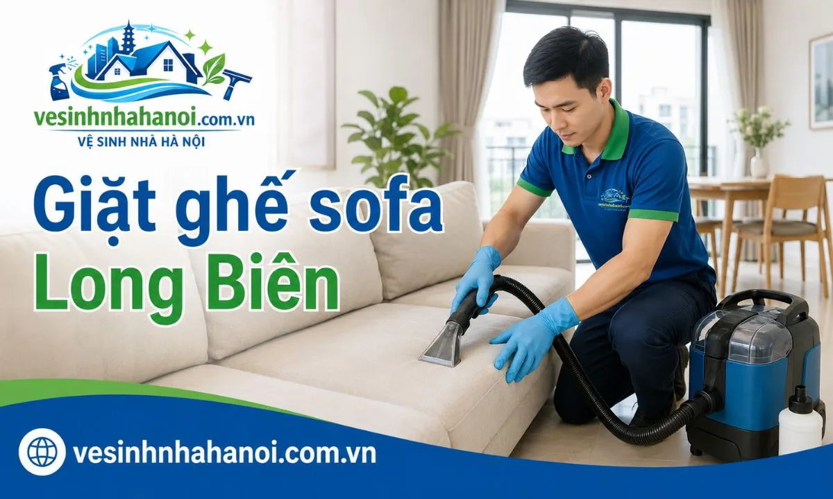Giặt ghế sofa Long Biên