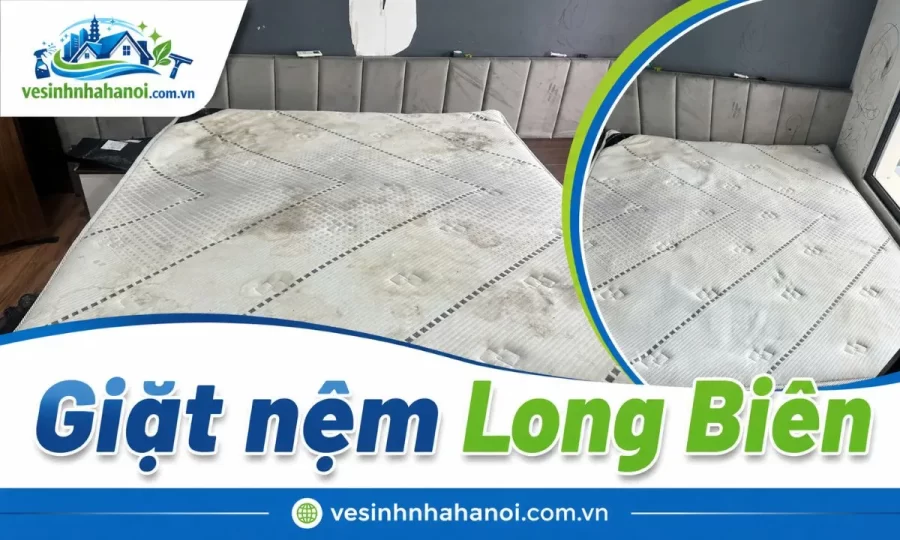 Giặt nệm Long Biên