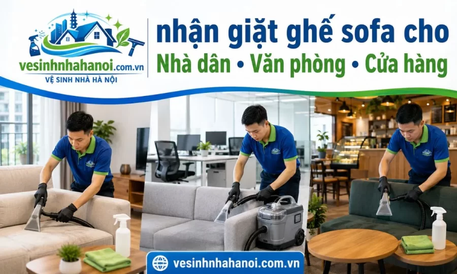 Giặt sofa Đống Đa cho nhà dân, văn phòng, cửa hàng