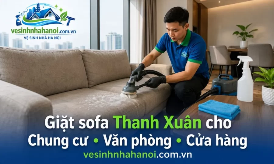 Giặt sofa Thanh Xuân cho chung cư, văn phòng