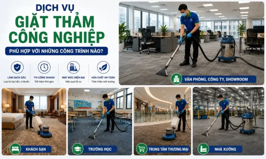Giặt thảm công nghiệp phù hợp với những ai ?