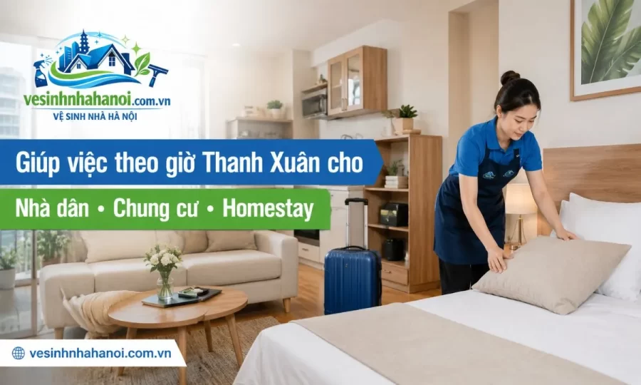 Giúp việc theo giờ Thanh Xuân cho nhà dân, chung cư, homestay