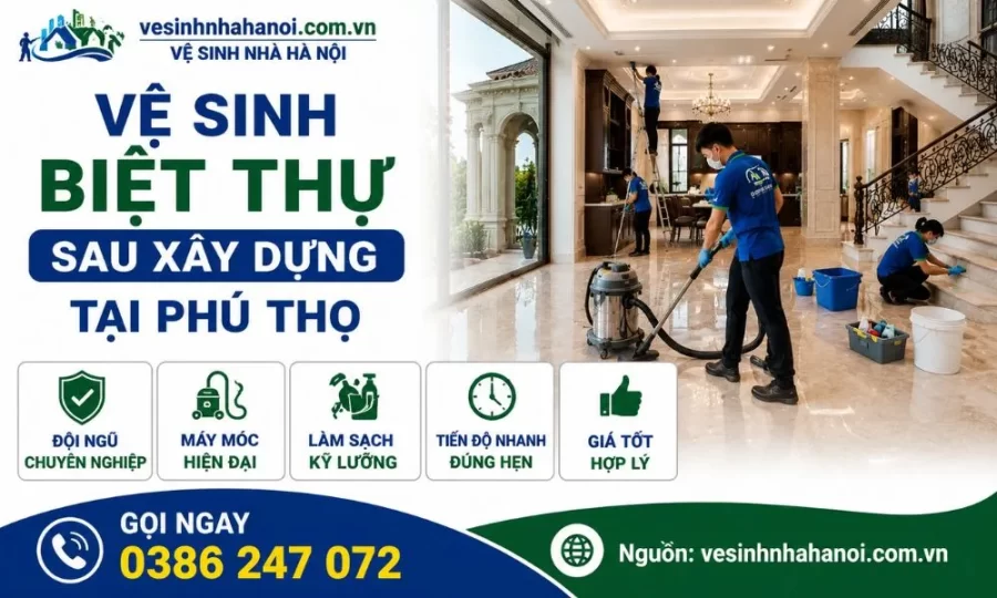 Hạng mục vệ sinh công nghiệp tại Phú Thọ