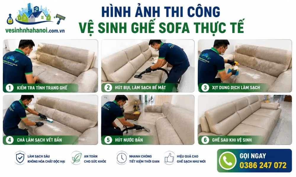Hình ảnh vệ sinh thực tế tại Hà Nội