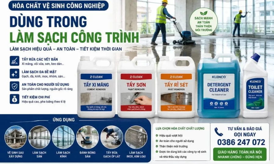 Hóa chất vệ sinh công nghiệp