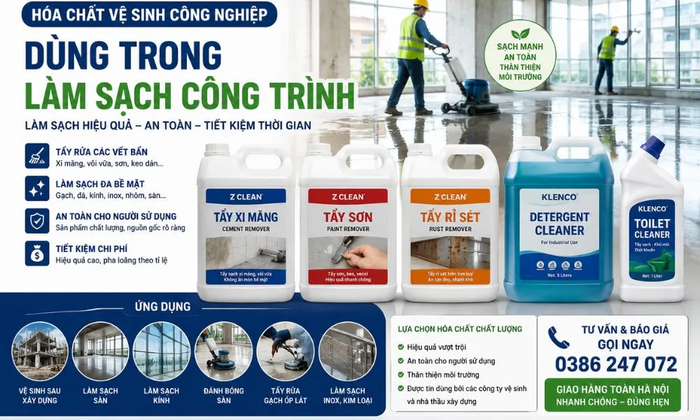 Hóa chất vệ sinh công nghiệp