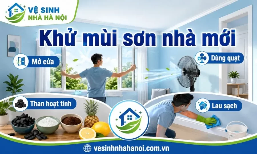 Hướng dẫn cách khử mùi sơn nhà mới xây