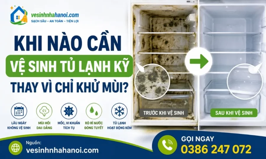 Khi nào cần vệ sinh tủ lạnh kỹ 