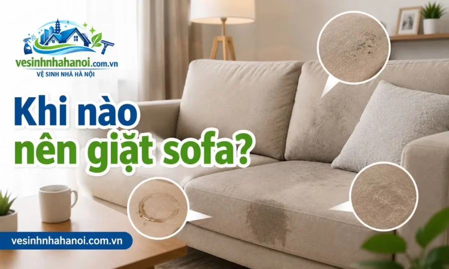 Khi nào nên giặt sofa tại Bắc Từ Liêm