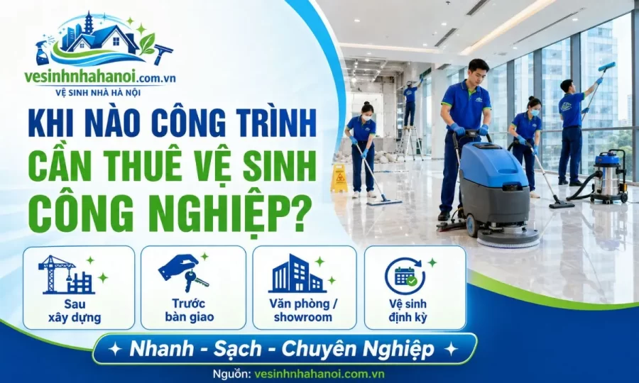 Khi nào nên thuê vệ sinh công nghiệp tại Thạch Thất