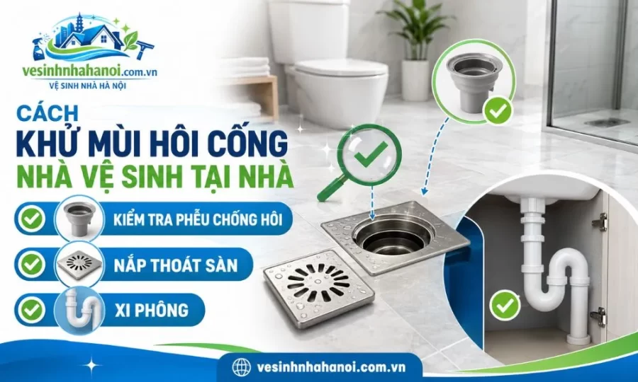 Kiểm tra nhà vệ sinh bị hôi mùi cống