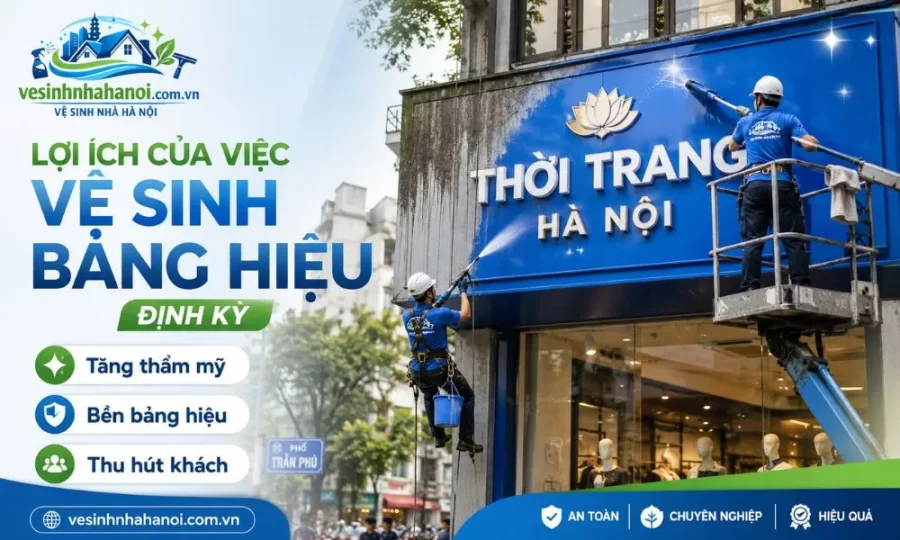 Lợi ích của việc vệ sinh bảng hiệu định kỳ