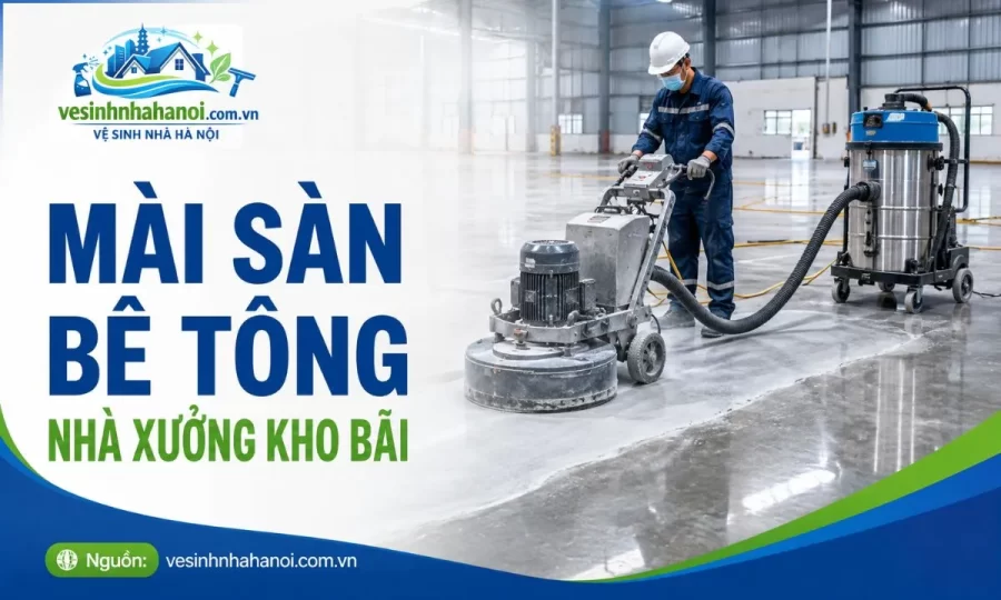 Mài sàn bê tông nhà xưởng kho bãi