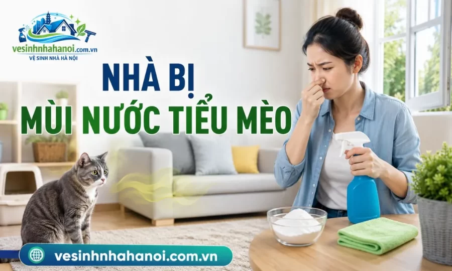 Nhà bị mùi nước tiểu mèo