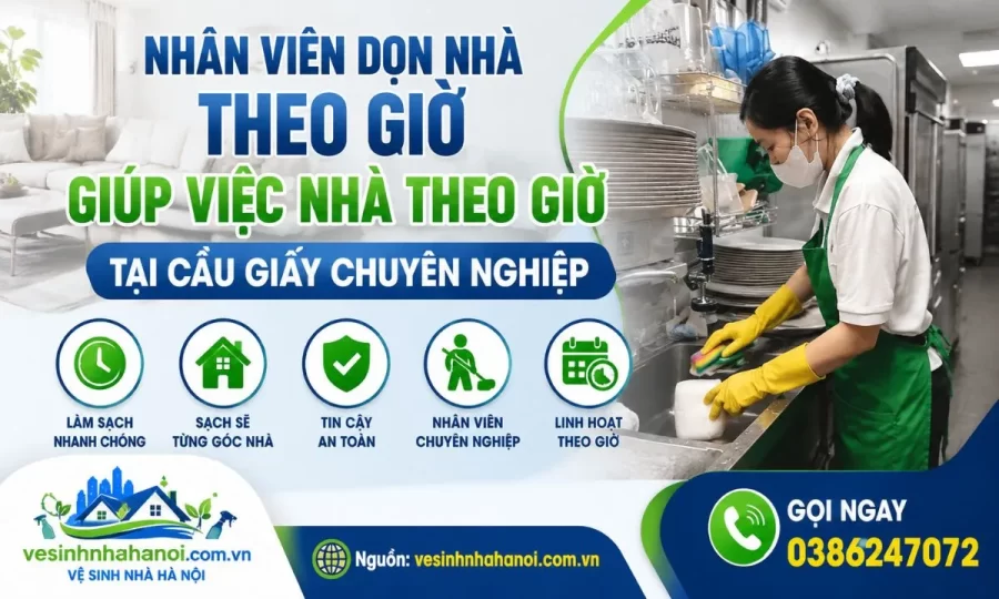 Nhân viên giúp việc nhà theo giờ cầu giấy